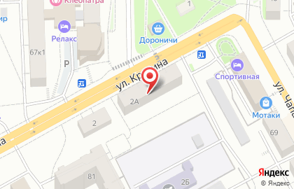 Парикмахерская Просто стрижка на улице Красина на карте