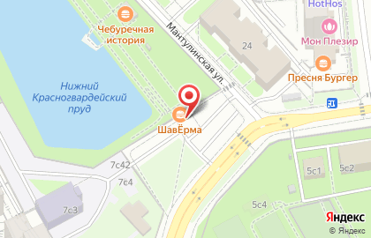 Киоск быстрого питания ШВАРМeatEASY на Мантулинской улице на карте