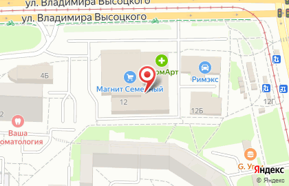 Банкомат Банк Москвы, Екатеринбургский филиал на улице Высоцкого на карте
