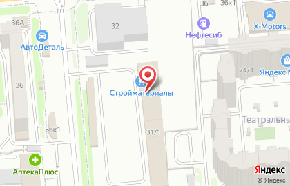 Стройматериалы в Ленинском районе на карте