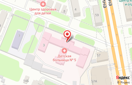 Детская городская клиническая больница № 5 г. Иваново в Иваново на карте