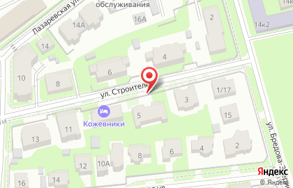 Агентство недвижимости Серебряный ключ на улице Строителей на карте