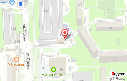 Магазин Народный в Октябрьском районе на карте