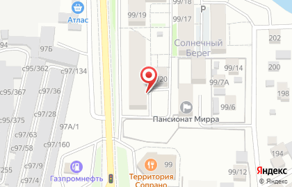 Солнечный берег, ООО Управление Регионального Строительства на карте