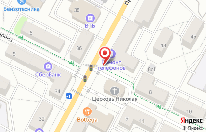 Атомный на карте