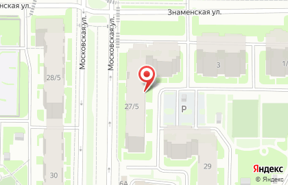 Жилой комплекс Радужный на Московской улице на карте