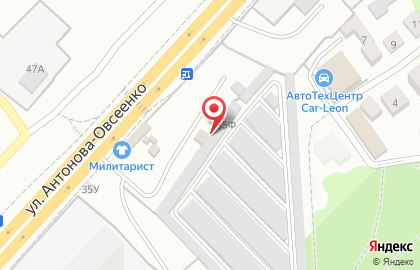 Компания Велес на улице Антонова-Овсеенко на карте