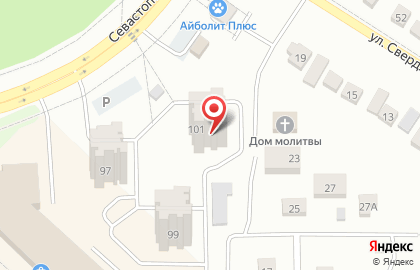 Дискоград на Севастопольской улице на карте