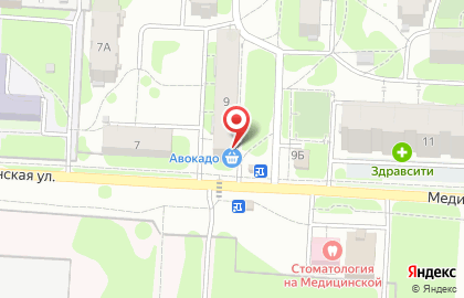 Продуктовый магазин Фасоль на Медицинской улице на карте