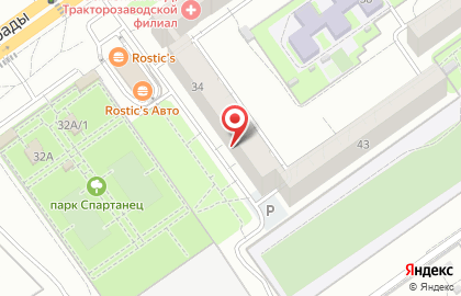 Библиотека №26 в Тракторозаводском районе на карте