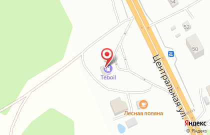 Компания Shell на Центральной улице на карте