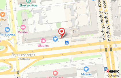 Магазин для мужчин и маленьких джентльменов Пеплос на Ленинградской площади на карте