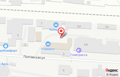 Бинго на Полтавской улице на карте