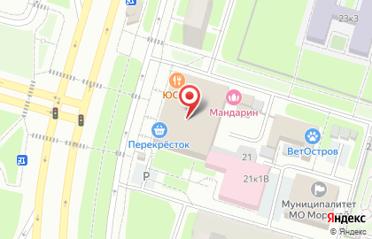 Перекресток на Приморской на карте
