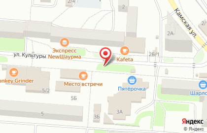 Киоск фастфудной продукции, Пермский район на карте
