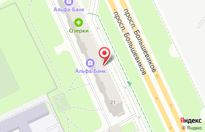 Санкт-Петербургский городской ломбард на проспекте Большевиков на карте