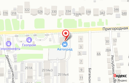 Варяг на Пригородной улице на карте