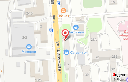 Аптека Эскулап на улице Ширямова на карте