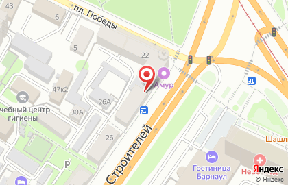 Продуктовый супермаркет Мария-Ра на проспекте Строителей, 22 на карте