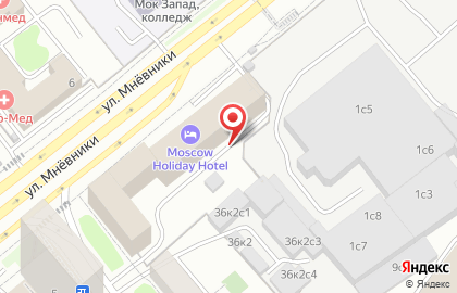 Европейский на улице Мнёвники на карте