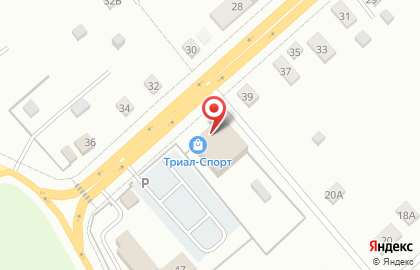 Специализированный спортивный магазин Триал-Спорт на улице Челюскинцев на карте
