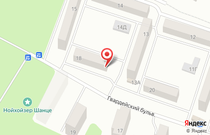 Магазин цветов на Гвардейском бульваре, 18а на карте