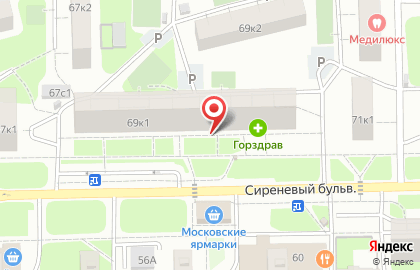 ЗАО Банкомат, Банк ВТБ 24 на Сиреневом бульваре на карте