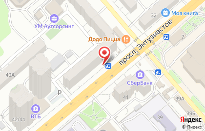 Мужские костюмы на проспекте Энтузиастов на карте