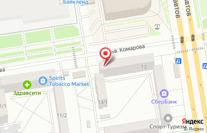Магазин штор Уютный дом на бульваре Комарова на карте