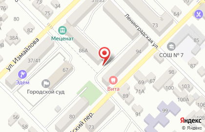 Магазин по продаже хлебобулочных изделий в Красноармейском переулке на карте
