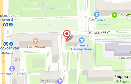 Центр полиграфии и фотоуслуг ФотоБайт в Московском районе на карте