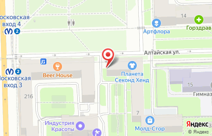 Ателье мод Глэдис в Московском районе на карте