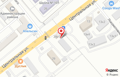 Автостоянка в Уфе на карте