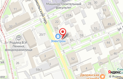 Производственная компания Дэмост в Комсомольском переулке на карте