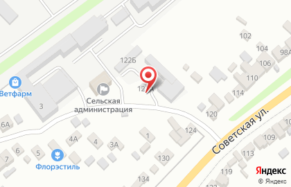 Продуктовый магазин на Советской, 122 к3 на карте