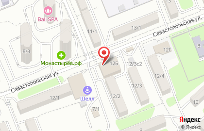Хлебобулочный магазин Полесье на Севастопольской улице на карте