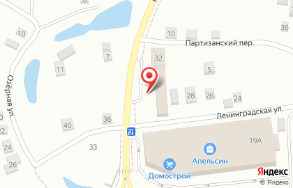 Магазин товаров для дома и ремонта Домострой на улице Ленинградской на карте