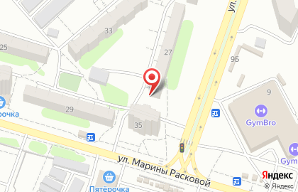 Парикмахерская Чародейка на улице Марины Расковой на карте