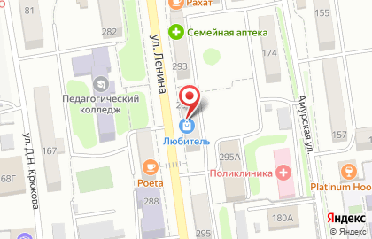 Магазин Любитель в Южно-Сахалинске на карте