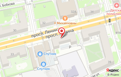Почтовое отделение №23 на проспекте Ленина на карте