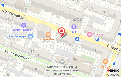 Продуктовый магазин Добро-маркет в Октябрьском районе на карте