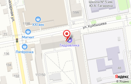 Торговая компания СпецЗапчасть и Гидравлика на Базарной улице на карте