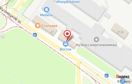 СТО Восток в Кузнецком районе на карте