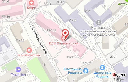 Городская клиническая больница №56 в 1-м Щипковском переулке на карте