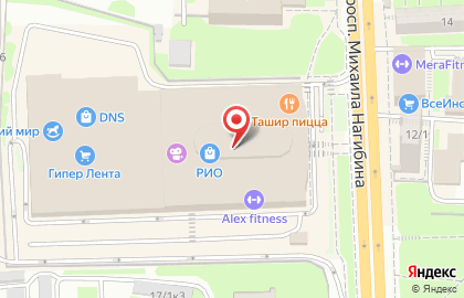 Магазин DINO RICCI на проспекте Михаила Нагибина на карте