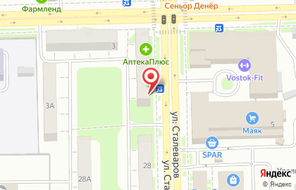 Магазин мясных полуфабрикатов Ариант на улице Сталеваров, 26 на карте