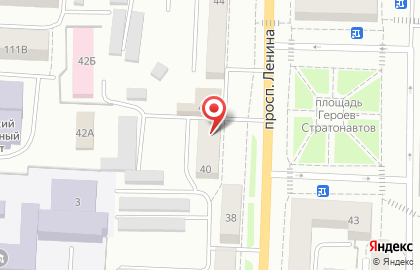Прямоугольные памятники на проспекте Ленина на карте