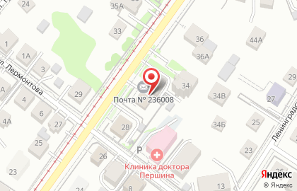 Центр социальной помощи семье и детям в Калининграде на карте