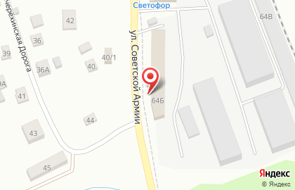 Магазин Nordman на улице Советской Армии на карте