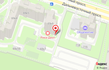 Продуктовый магазин на Дальневосточном проспекте, 69 к6 на карте